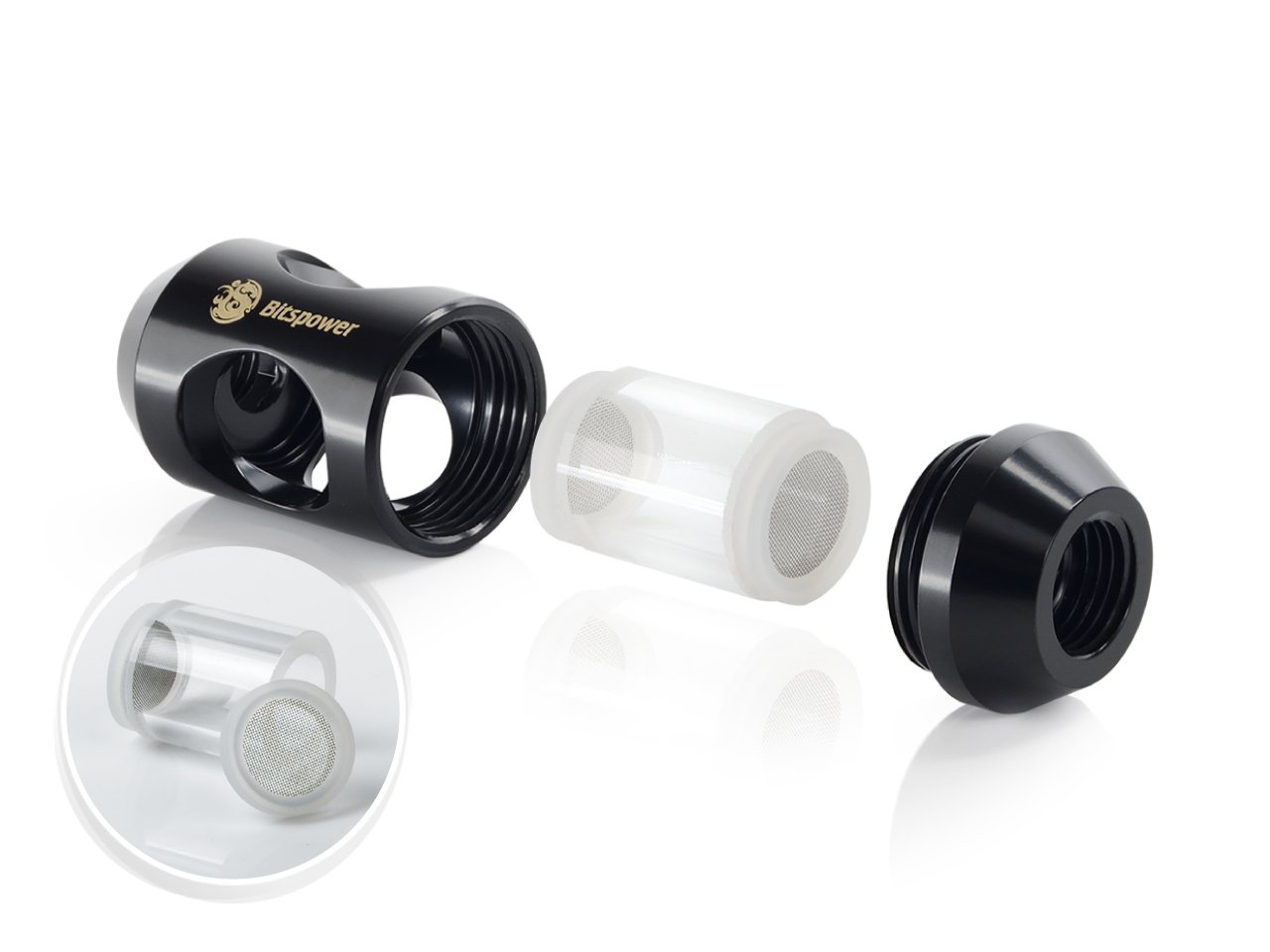 XSPC Adattatore 10mm 2X G1/4, Ruotabile - Cromato