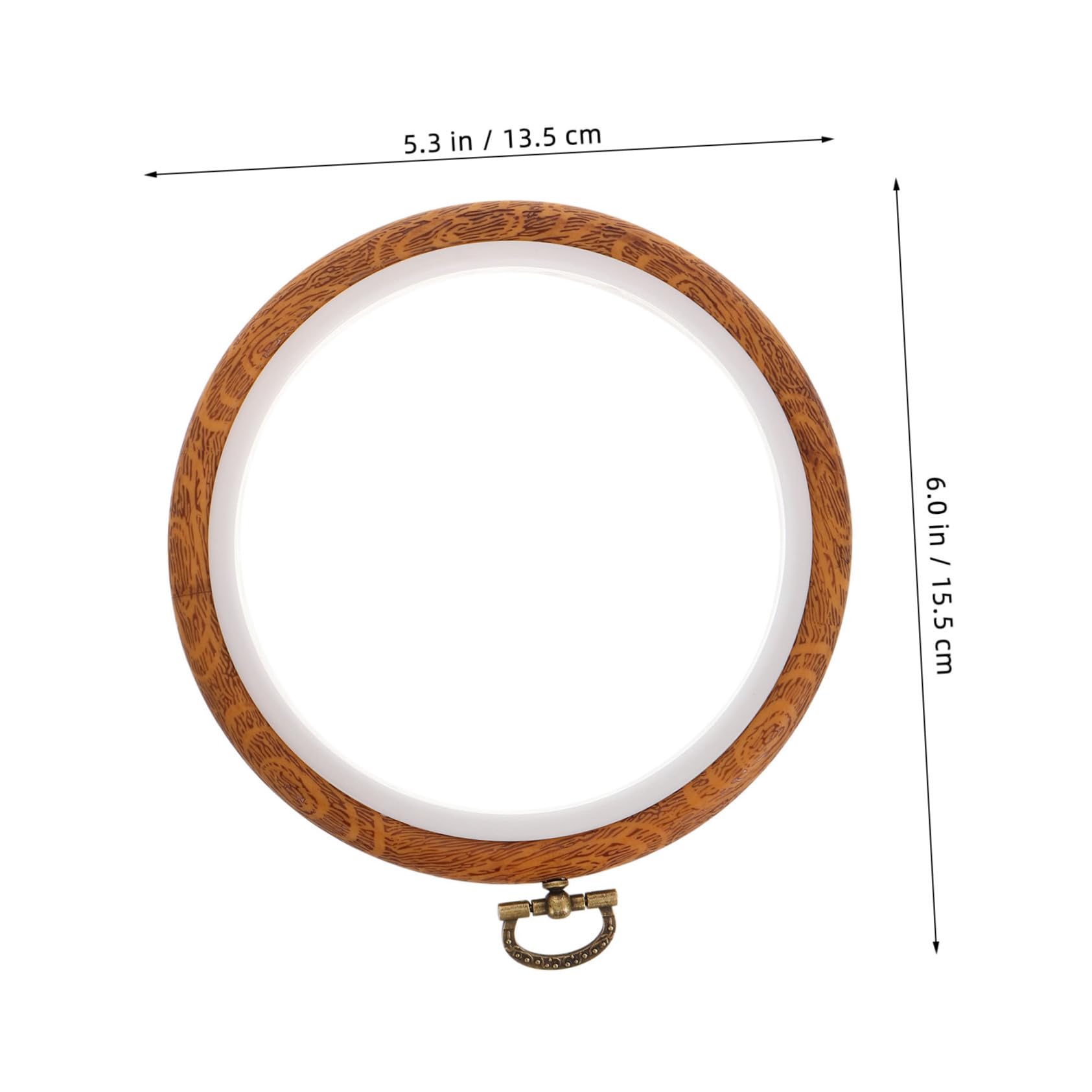 Mipcase Aros de Bordado Redondos y Material Resistente de Aleación de Zinc 10 Diseño Portátil para Punto de Cruz Ideales para Exhibiciones Artesanales y Manualidades