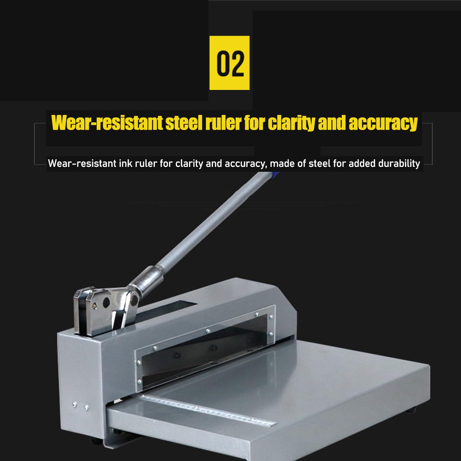 Manuelle Guillotine-Metallschere, 320 mm, Handplattenschere zum Schneiden von Leiterplatten, Aluminium, Eisen, Kupfer und Kunststoffplatten, Schnittstärke 2 mm