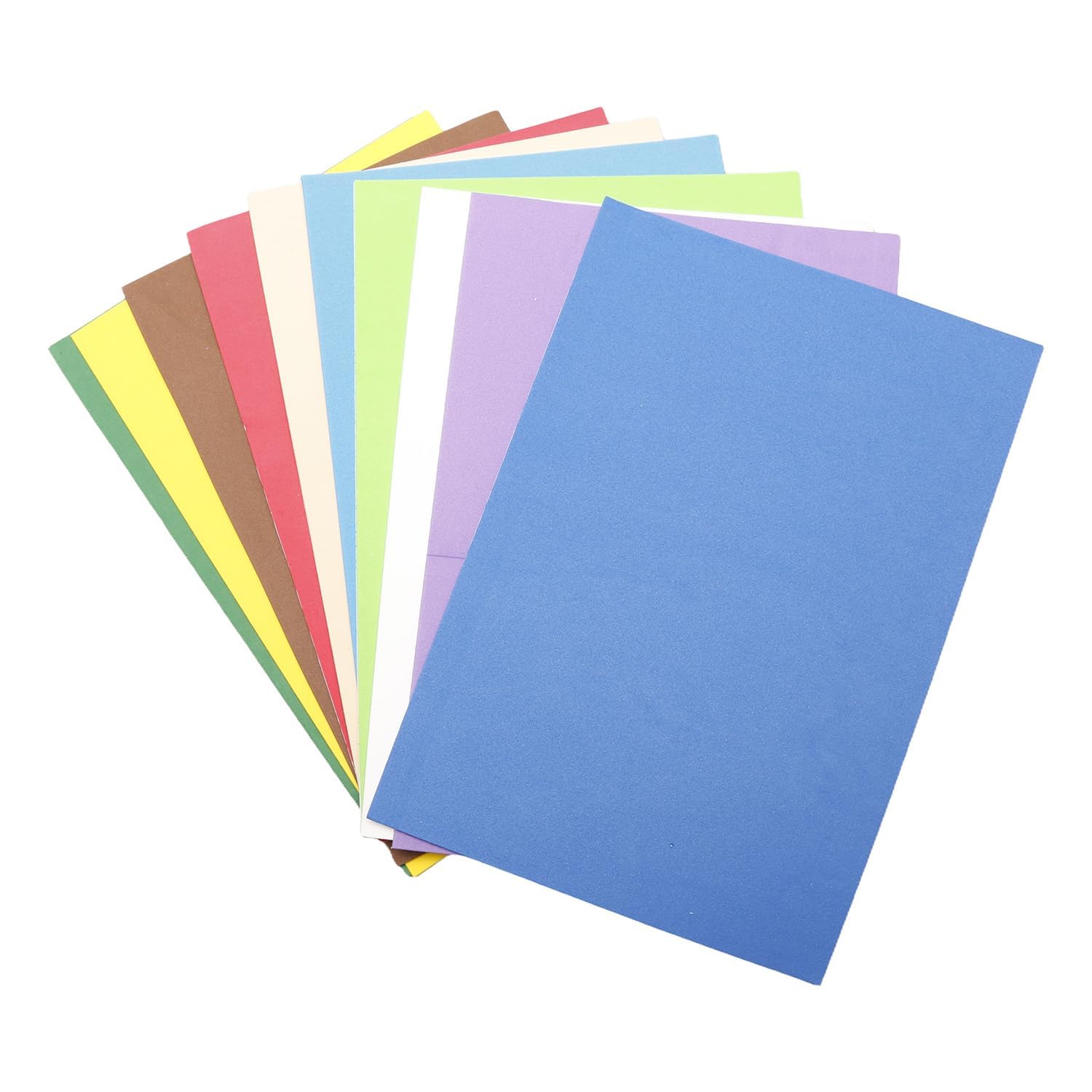 Hopzab 10Pcs EVA Foam Sheets, 10 Colors A4 Craft Foam for DIY Scrapbooking Handwork, Preschooler Classroom Party Supplies, 1.5mm Sponge Sheets.