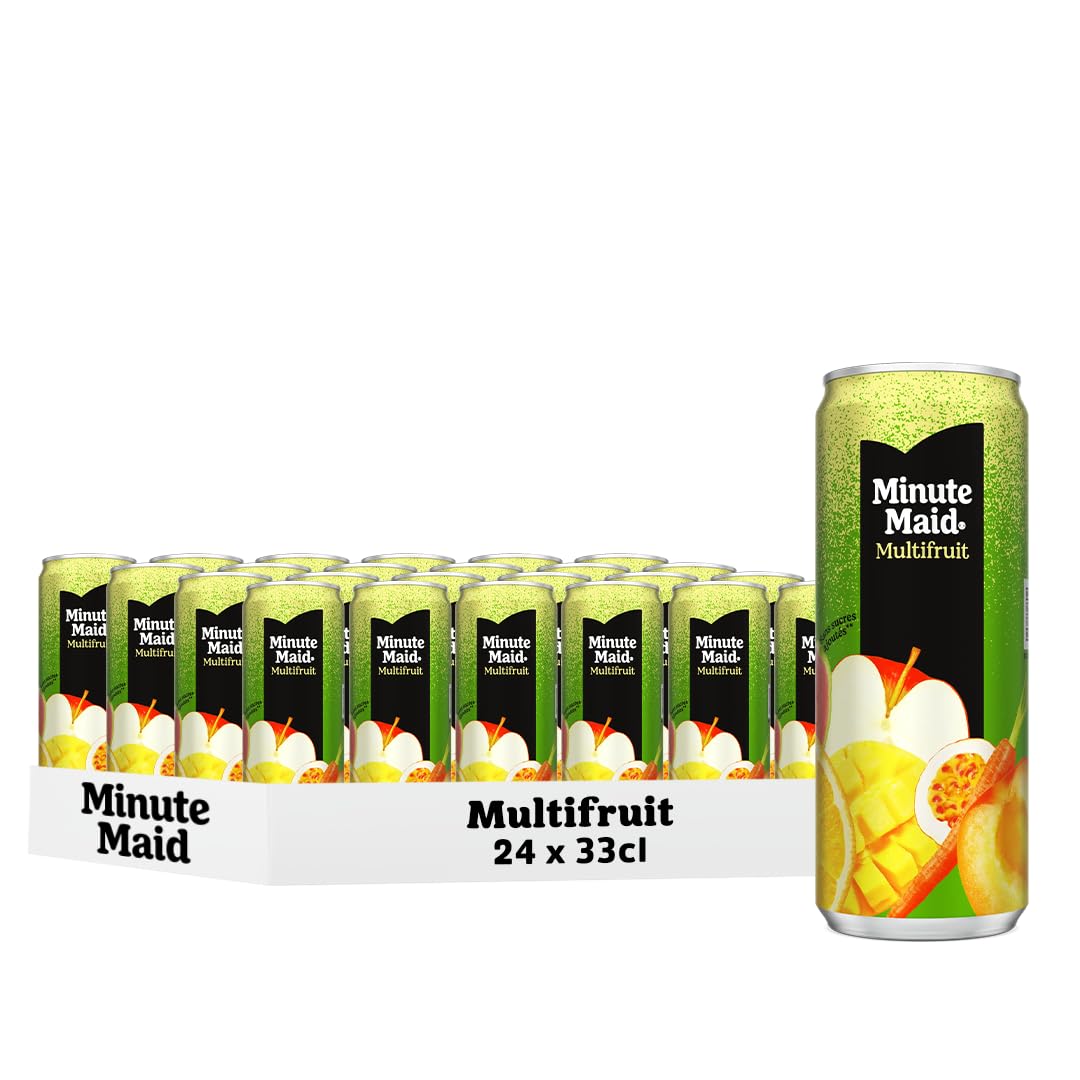 Minute Maid Multifruit, Jus de Fruits, 33cl, Pack de 24 Canettes
