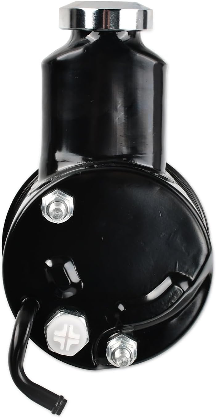 SSN Saginaw Power Steering Pump Black Keyway Style For SBC BBC 283 305 307 327 350 400 396 402 427