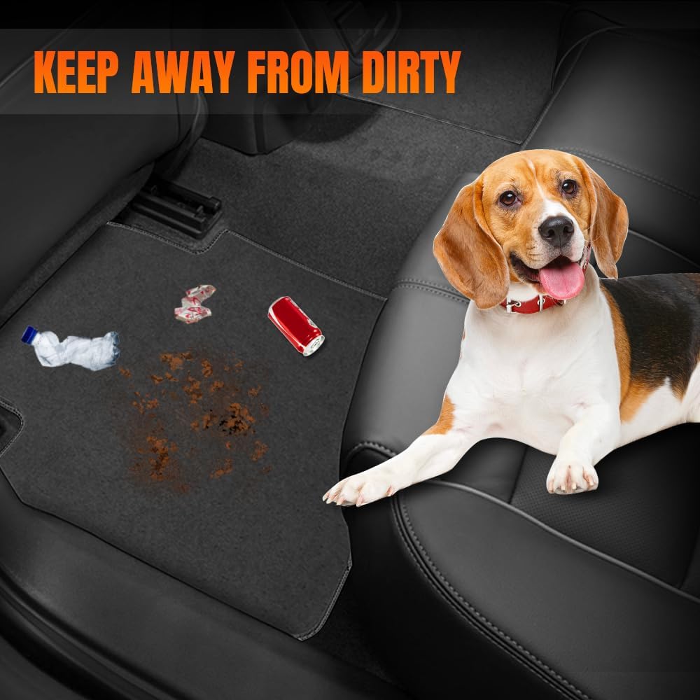 Car Floor Mat, Compatible with 2009-2013 Toyota Corolla, Nylon Gray/Grey Floor Liner Carpet Set, 4PCS