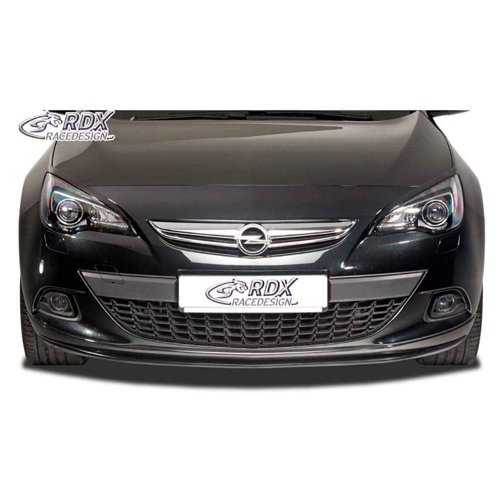 Palpebre fari RDX Racedesign per Opel Astra J GTC 2009-2015 / Cascada (ABS), Black, Senza vernice, Avvitamento, Certificato TÜV