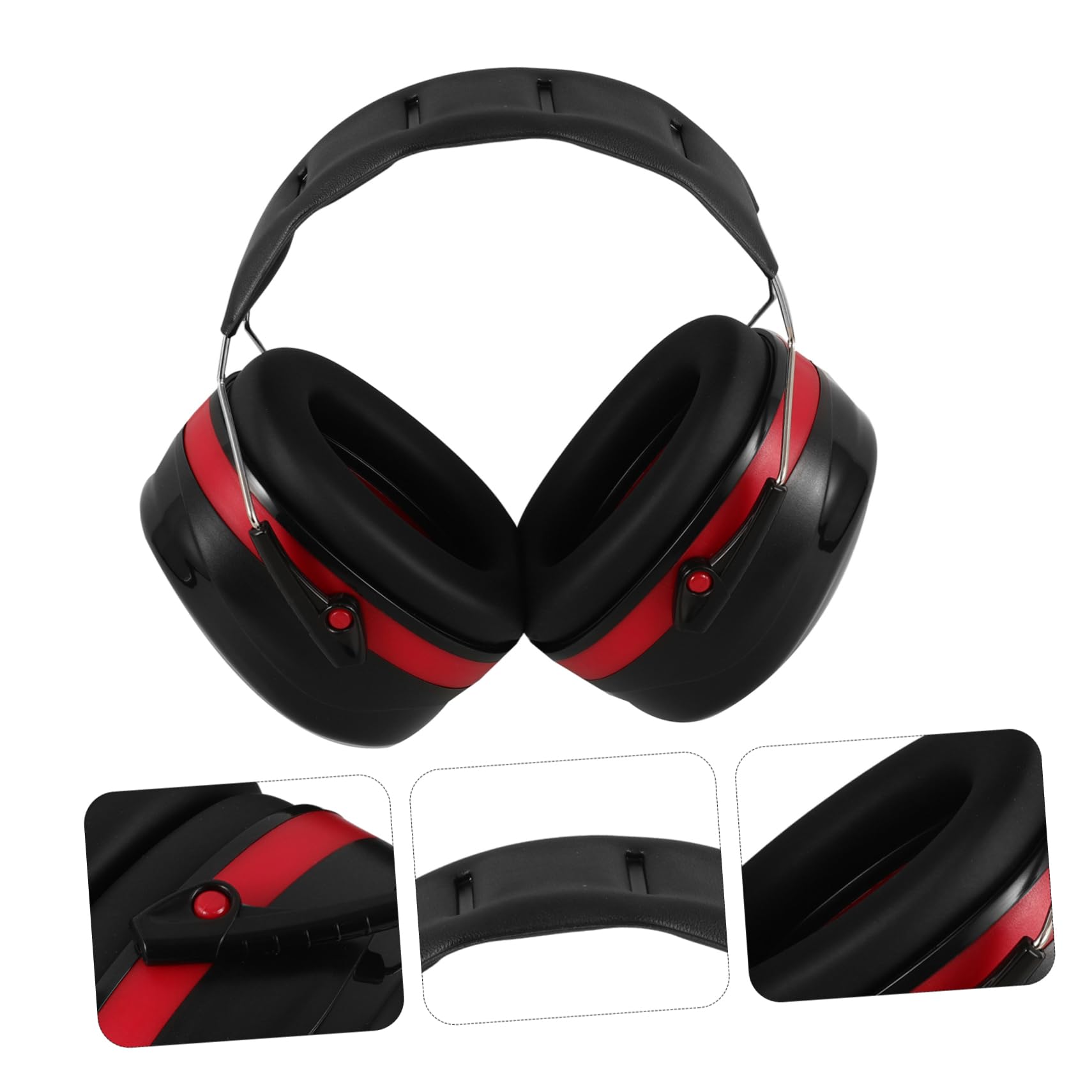 WOONEKY Anti-noise Earshield Safety Noise Canceling Headphones Sound Cancelling Headphones Soundproof Headphones Noise Ear Protection Work Headphones Hard Hat Ear Muffs Abs