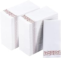 Vista 12 de Vplus Paquete de 200 servilletas de papel para invitados, toallas desechables de calidad premium de 3 capas, servilletas de cena desechables suaves