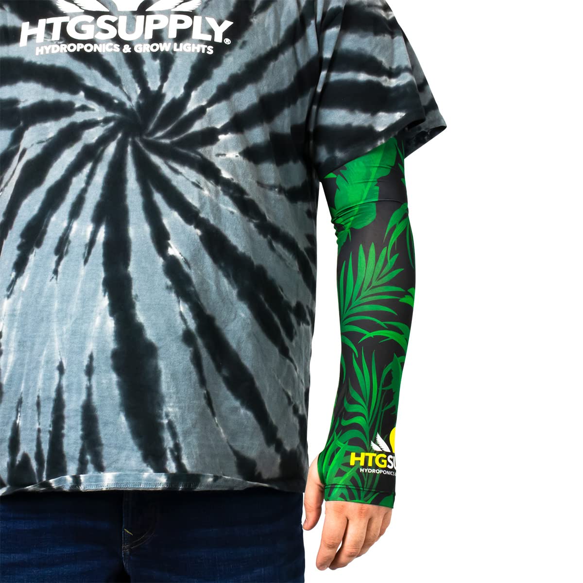 HTG Supply Arm Guard Gardening Sleeves for Plant Trimming with UV Protection Cooling Effect (Large)