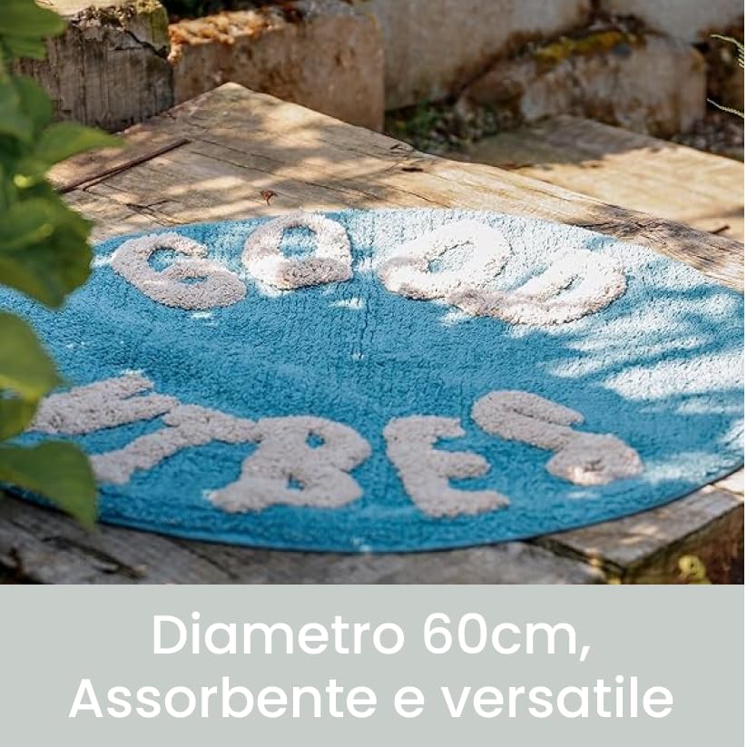 YDZB Tappeto Retro Rotondo Disco In Vinile Casa Zerbino Morbido Antiscivolo Tappeti Durevole Lavabile In Lavatrice per Soggiorno Ristorante Camera Da Letto Cucina Bagno (E, 60cm