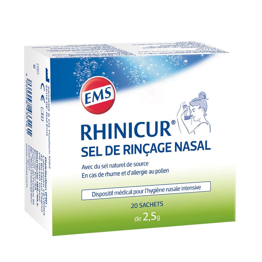 Rhinicur Nose Rinse Salt 2.5 g, 20 Piece