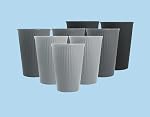 8 Pack de tasses de blé en paille Reutilisable, Durable & Léger, parfait pour la maison, le bureau, le camping et l'extérieur Lave-vaisselle Coffre-fort (Noir,Gray)