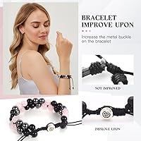 Vista 32 de Triple Protection Bracelet - for Protect & Balance - Energy Crystal Handmade Bracelets for Men Women Blue