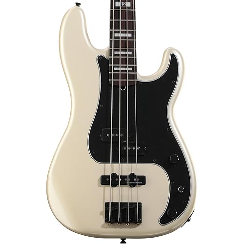 Fender Duff McKagen Deluxe Precision Bass, White Pearl, Rosewood Fingerboard