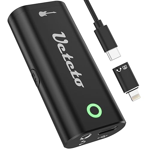 Ueteto Audio Interface for Guitar, Portable Internal Recording Sound Card