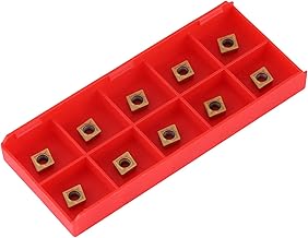 10pcs Carbide Lathe Inserts CCMT060204 HM YBC251 Cutting Blades for Semi-Steel Machining Tool with Plastic Case