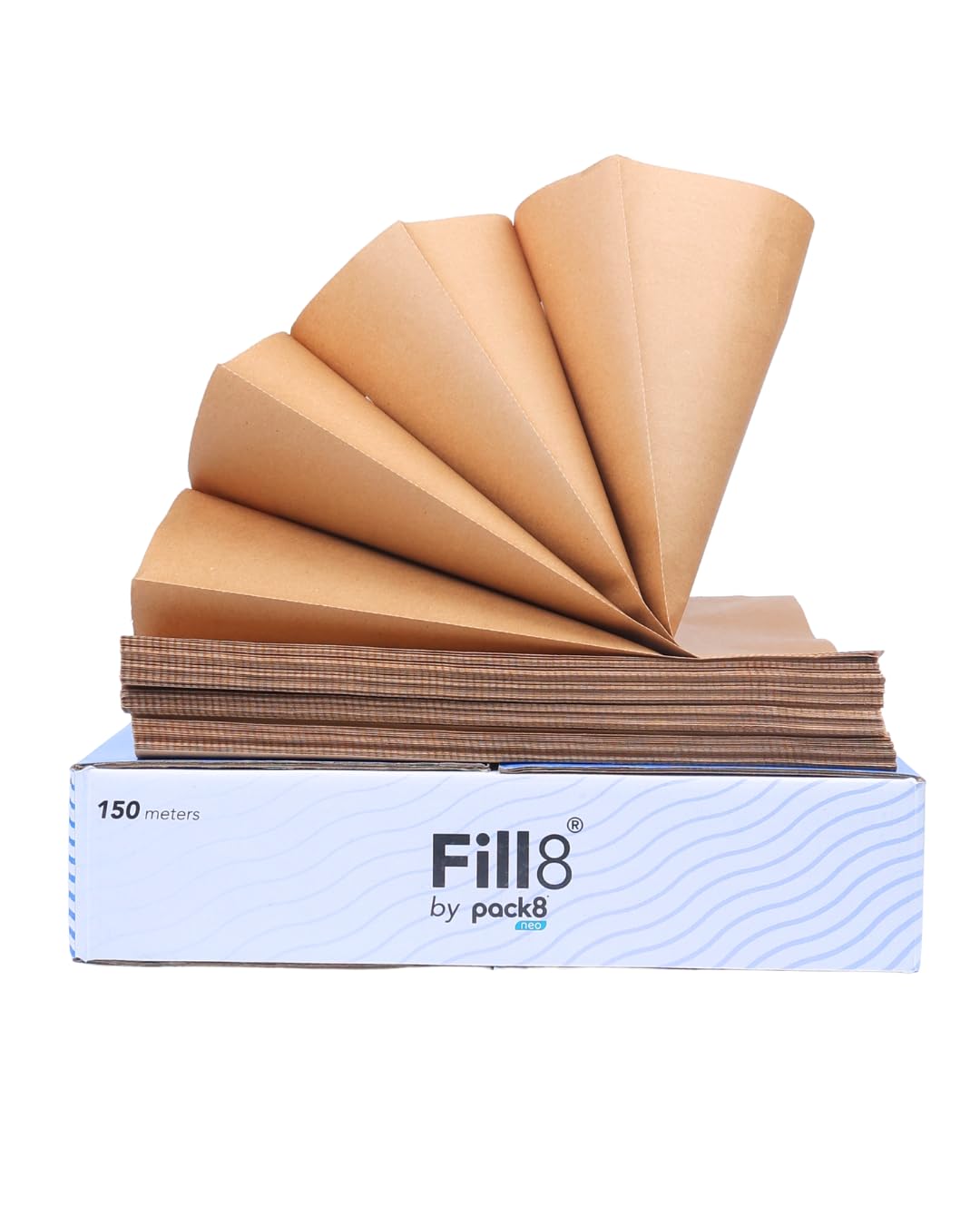 Pack8 Void Filling Paper Roll 300mm x 150m – 100% Recycled Kraft Paper Dunnage for Shipping & Parcel Protection | Plastic-Free Box Filler | Eco-Friendly Alternative to Bubble Wrap (Pack of 2)