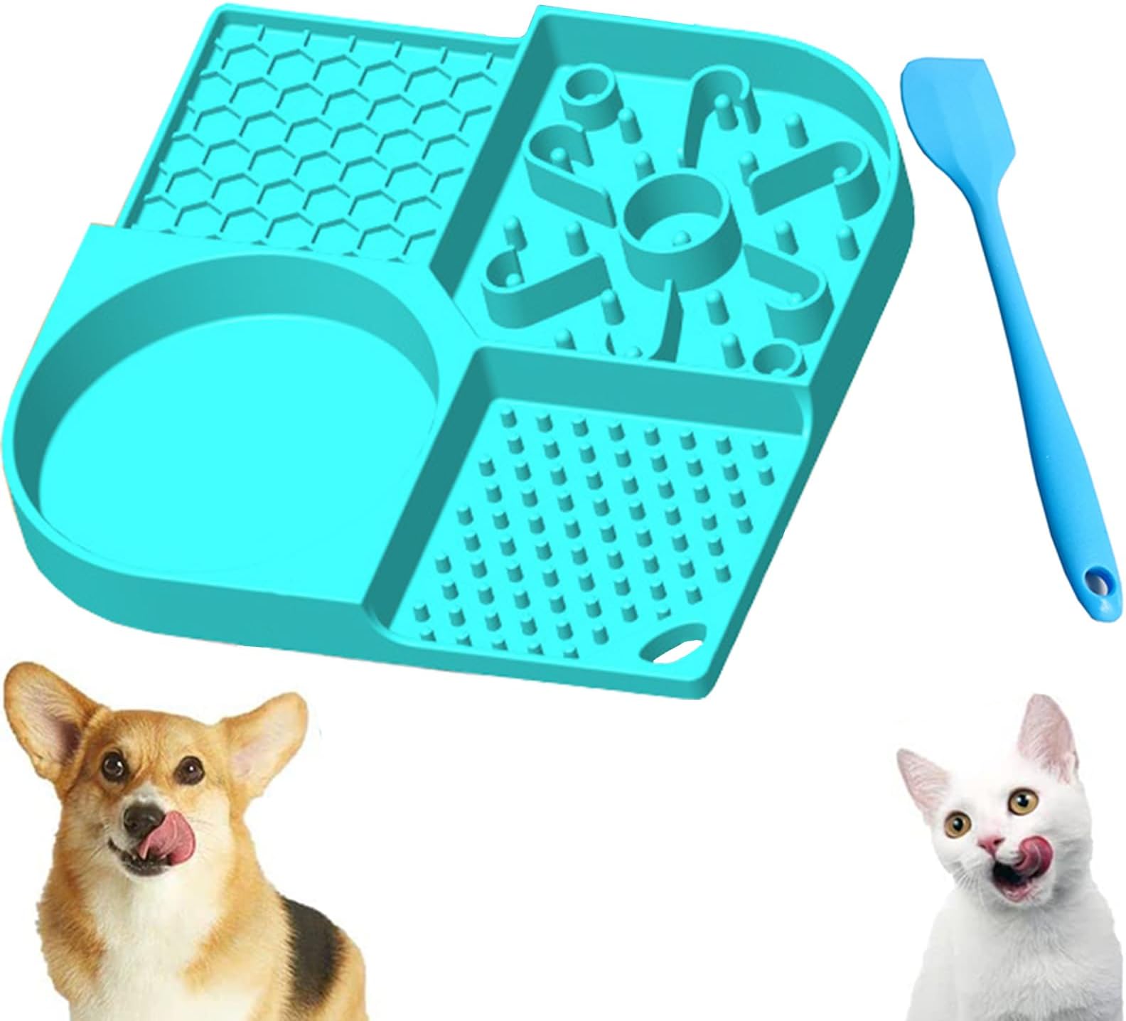 Rocossia Licking Mat for Dogs and Cats 3 Pack with Suction