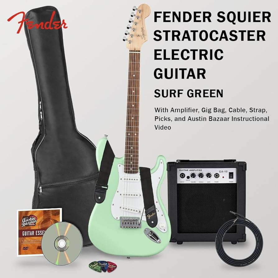 最終値下げ!Squier by Fender STRATOCASTER グリーン Amazon.com: Fender Squier Stratocaster Electric Guitar