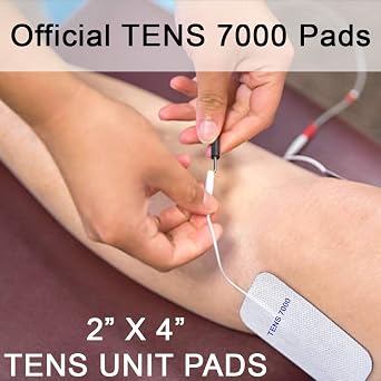 TENS 7000 Official TENS Unit Pads, 2x4, 16 Pack - Premium Quality OTC TENS Unit Replacement Pads - Compatible with Most TENS Machines, Replacement Electrodes Value Pack