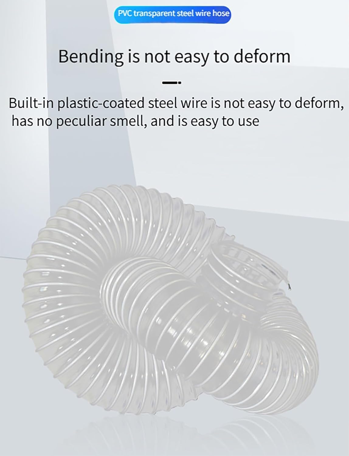 Spiralne Wąż odsysający z PVC o długości 3,0 m, odpowiedni do warsztatów stolarskich(150mm/5.91in)