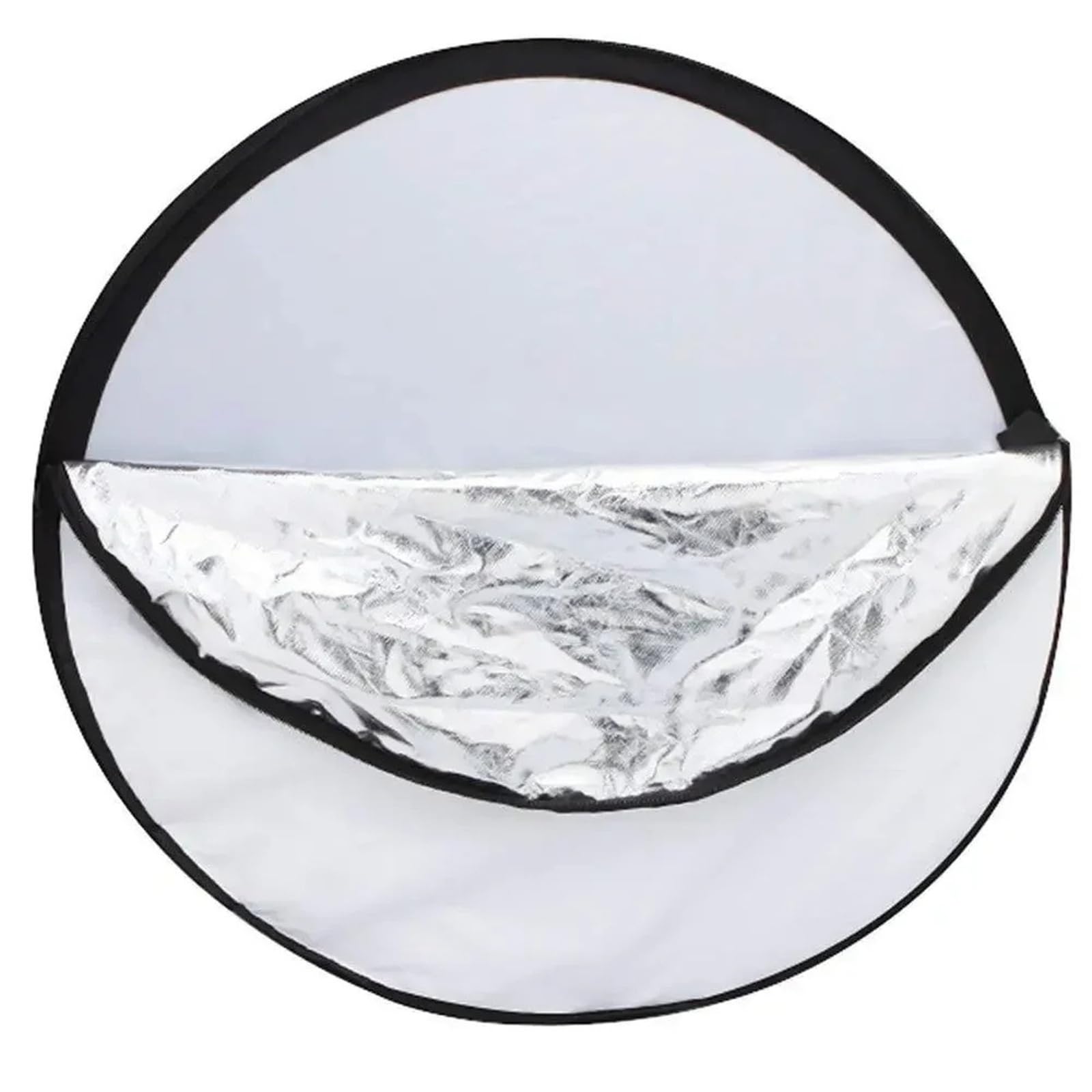Compatible con Reflector 2 en 1 de 110 cm. | Dos superficies en un panel con bolsa de transporte, el plateado añade luces, el blanco suaviza las sombras