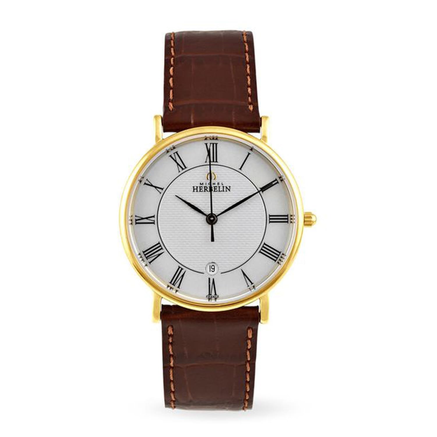 Montre Michel Herbelin Citadines Carrée Acier et PVD Jaune 17478/T22GO