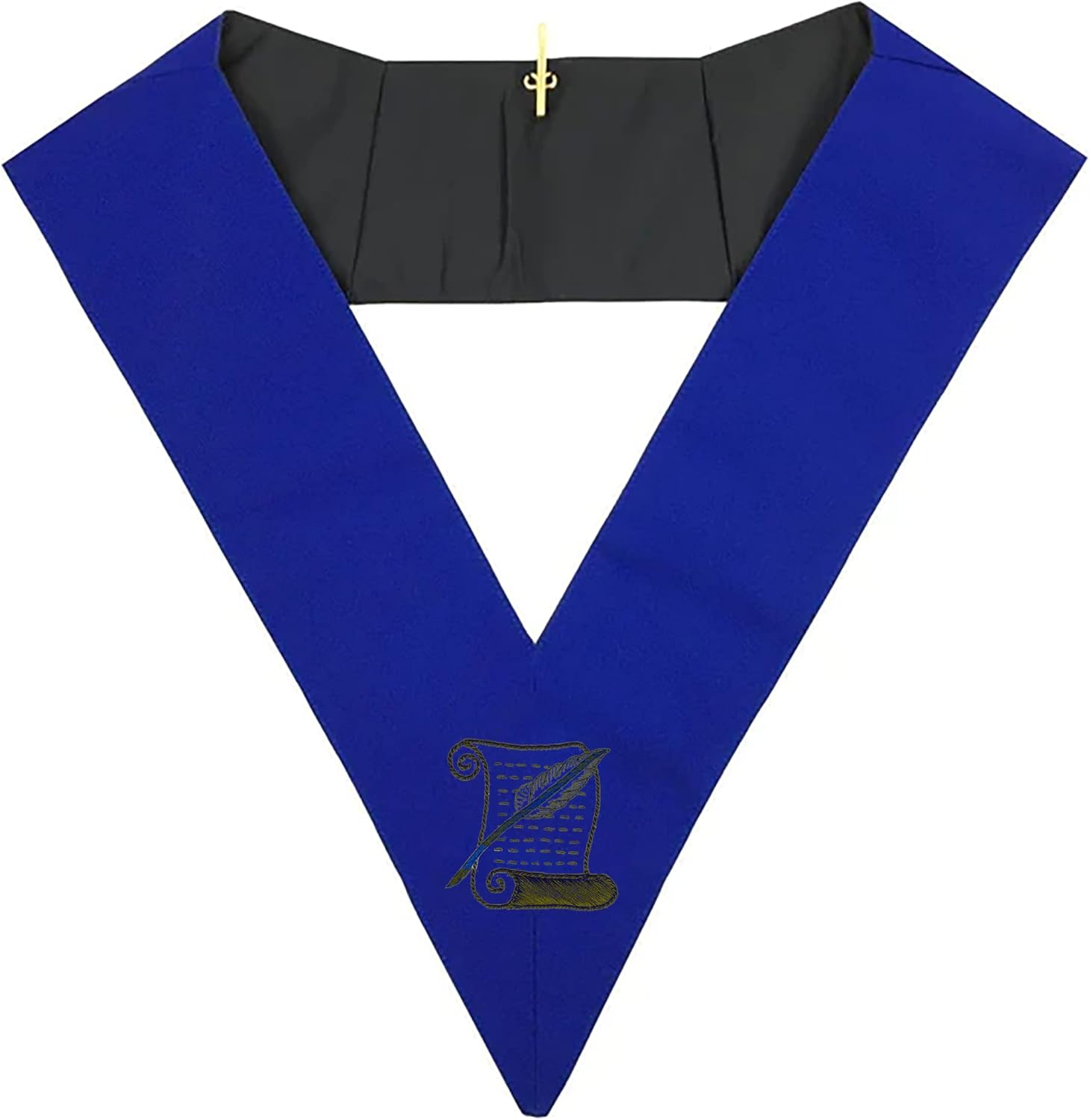 BRICKS MASONS Historian Blue Lodge Collar - Royal Blue