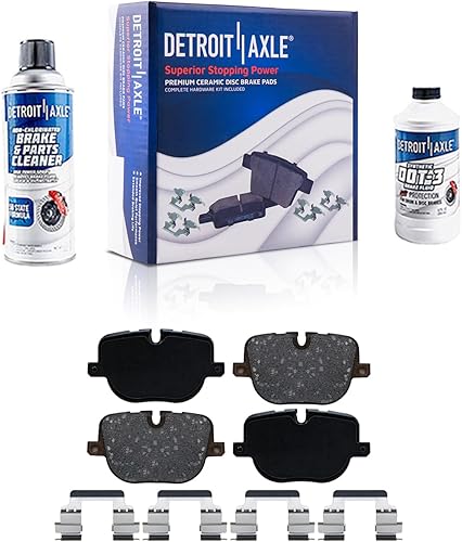 Miniatura 146 de Detroit Axle - Pastillas de freno traseras para Chevrolet Captiva Sport Equinox GMC Terrain Pontiac Torrent Saturn Vue XL-7, Pastillas de freno de