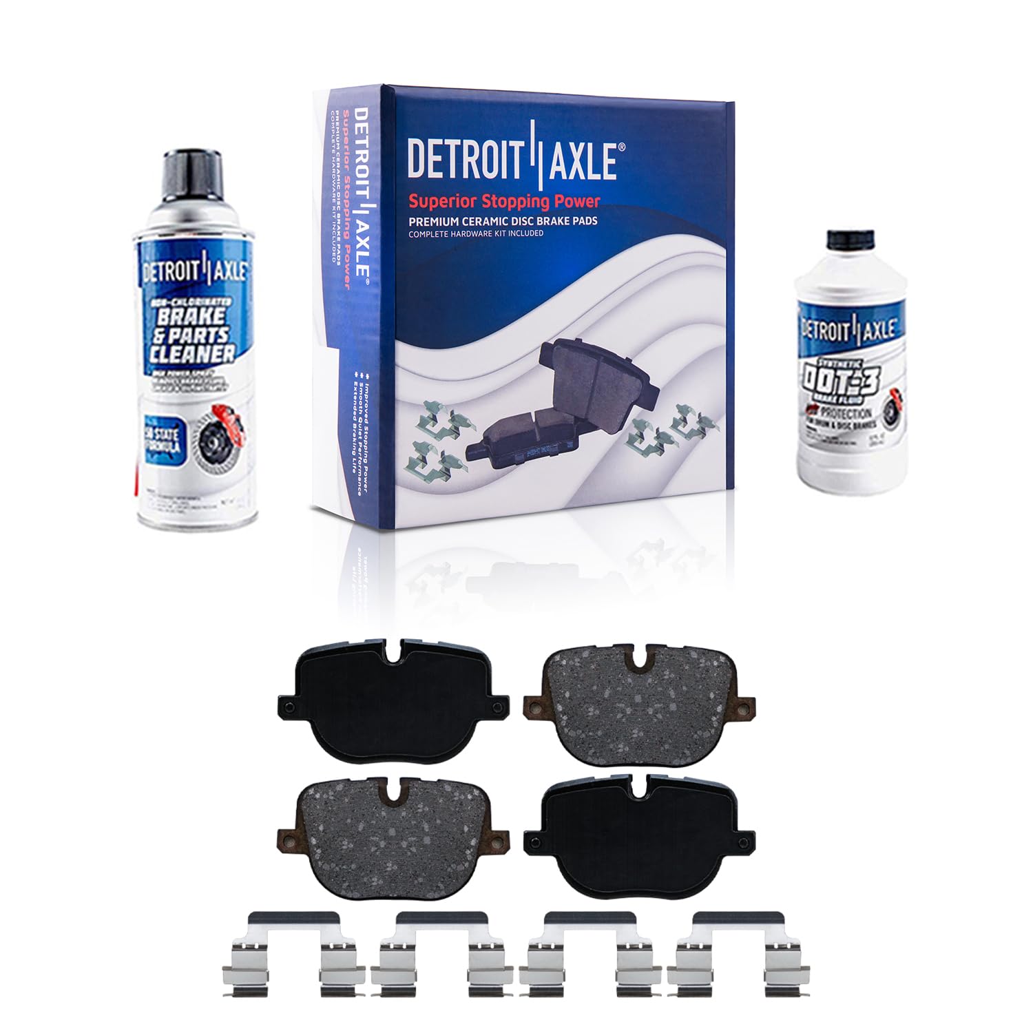 Detroit Axle - Rear Brake Pads for 2010-2012 Land Rover Range Rover
