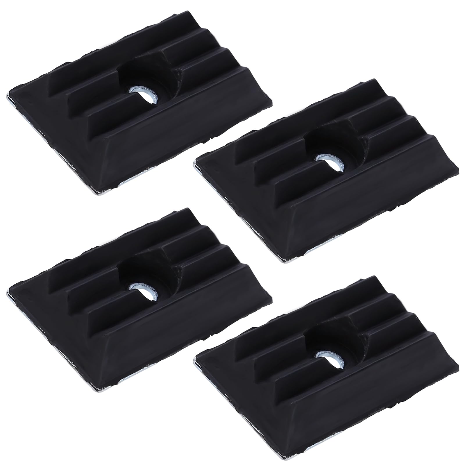 Asudaro 4x Anschlagpuffer Blattfeder Zwischenplatte Gummipuffer Aufhängung für Fiat Ducato Citroen Jumper Boxer Blattfeder Stop Aufhängung Gummi Puffer Auto Gummi Zwischenplatte 1362685080
