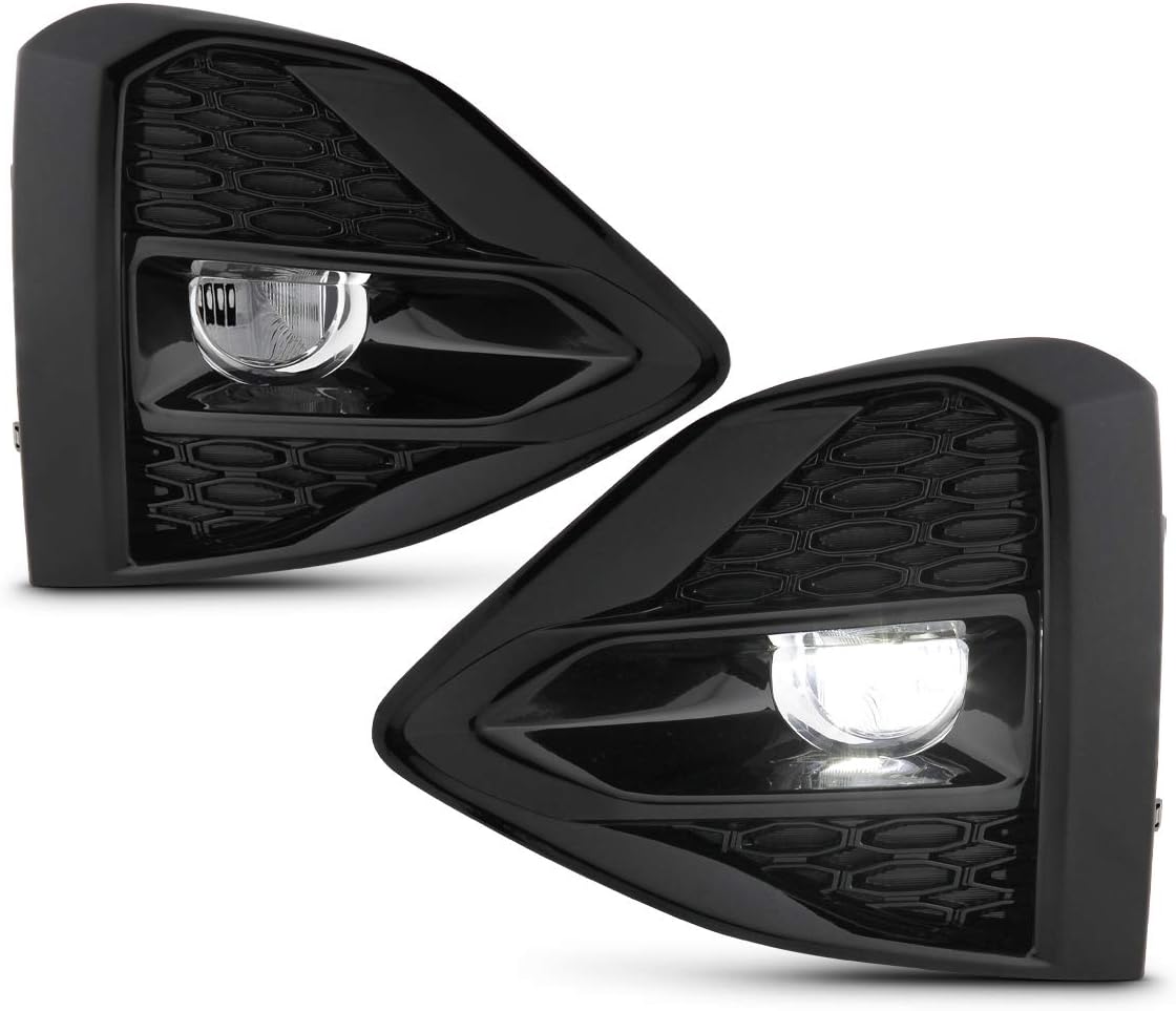 AKKON - Fit 2019-2023 Maxima Bumper Driving Chrome [Full LED] Fog Light Signal Lamp Pair Driver Left+Passenger Right Replacement