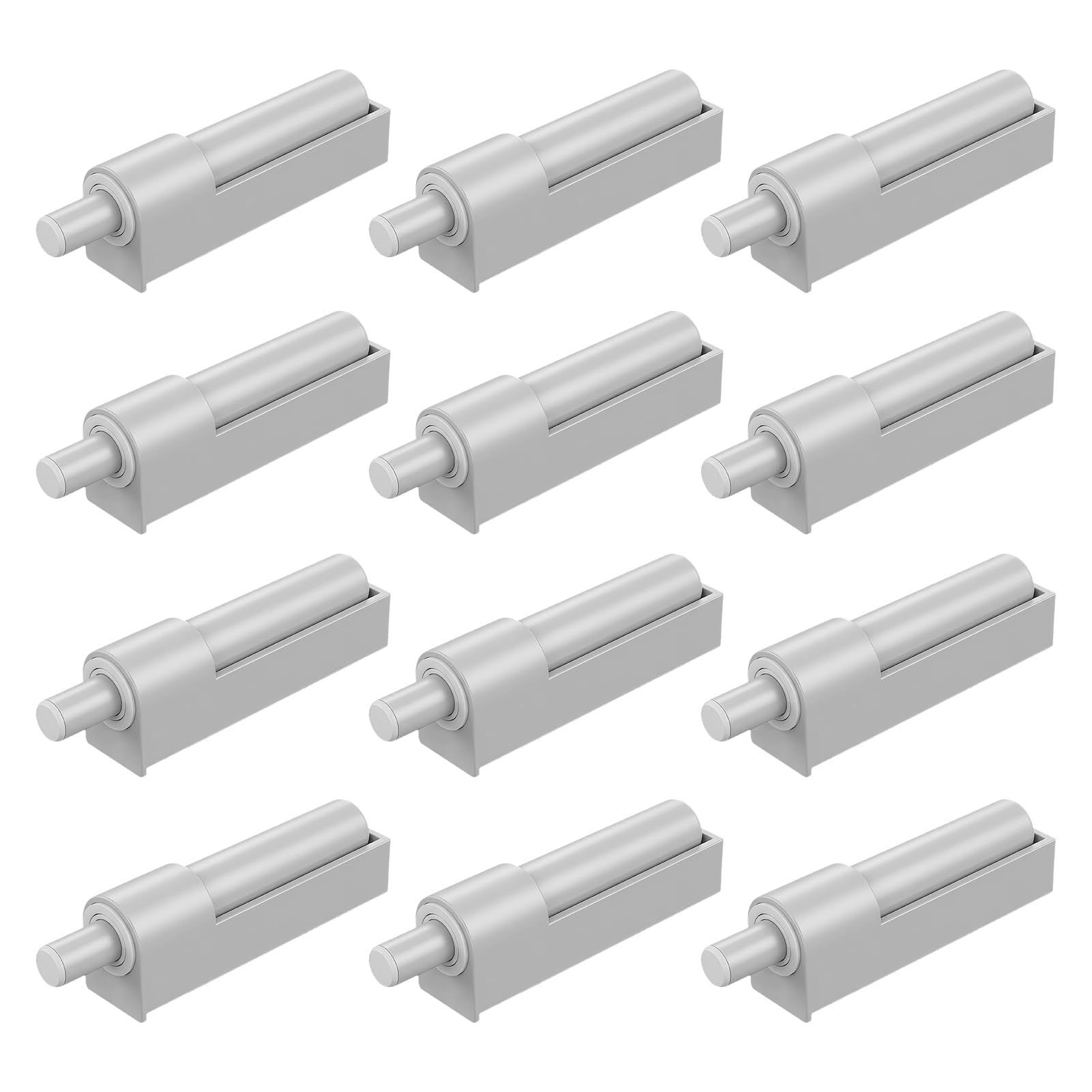 12PCS Soft Close Door Dampers Quiet Closer Buffers Push to Open Soft Door Closer Adjustable Furniture Door Damper for Kitchen Cupboard Cabinet Home Furniture Trash Can Wardrobe Door Easy Install