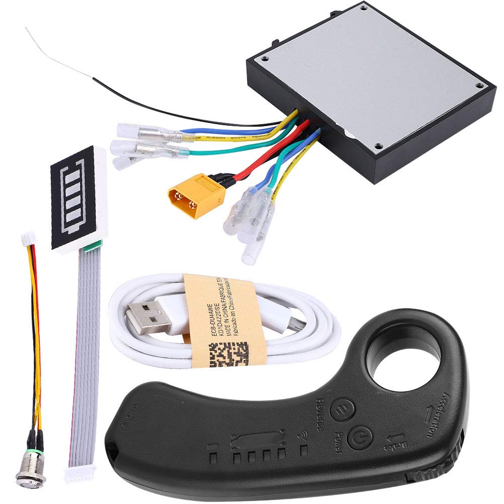 BuyWeek Skateboard électrique ESC Kit Carte mère Moteur Brushless 430 W 36 V 35 km/h 3000 tr/min Dual Drive pour skateboard DIY