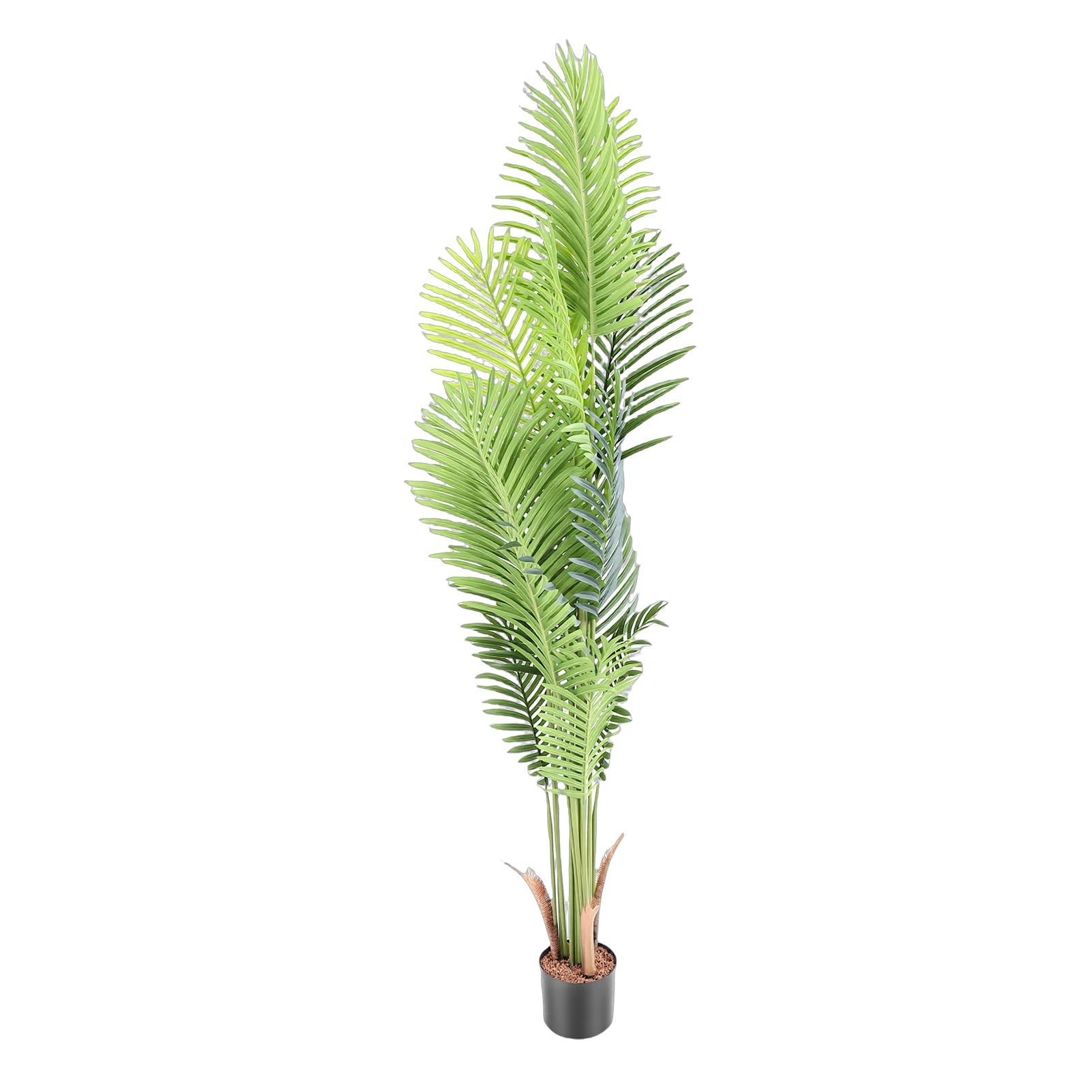 Palma artificiale, pianta tropicale artificiale realistica, decorazione perfetta per la casa e l'ufficio per gli amanti della natura, in plastica (1,8 m)