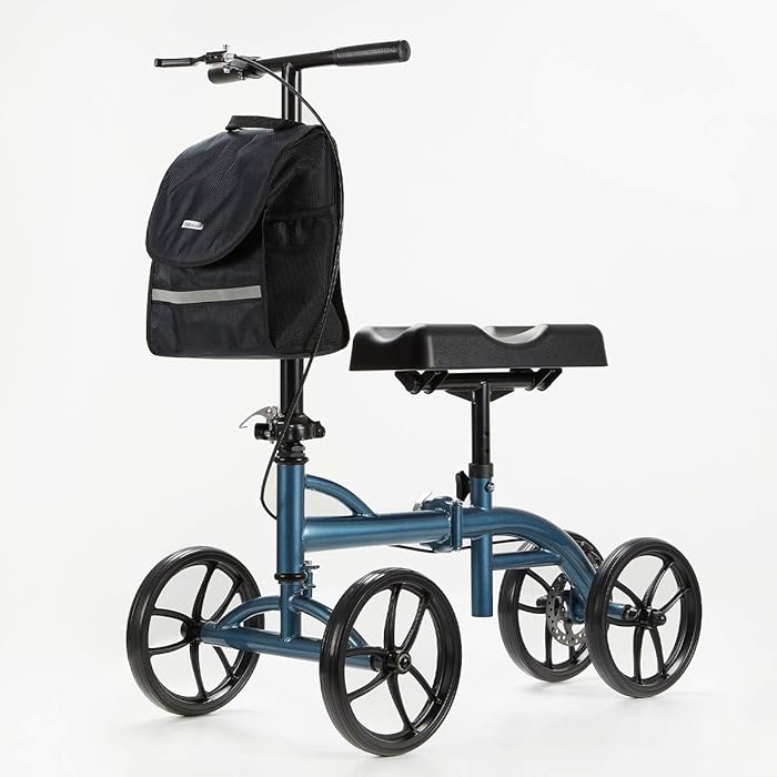 Buy OasisSpace Heavy Duty Knee Walker Support Up 500 lb Steerable Deluxe Medical Scooter for