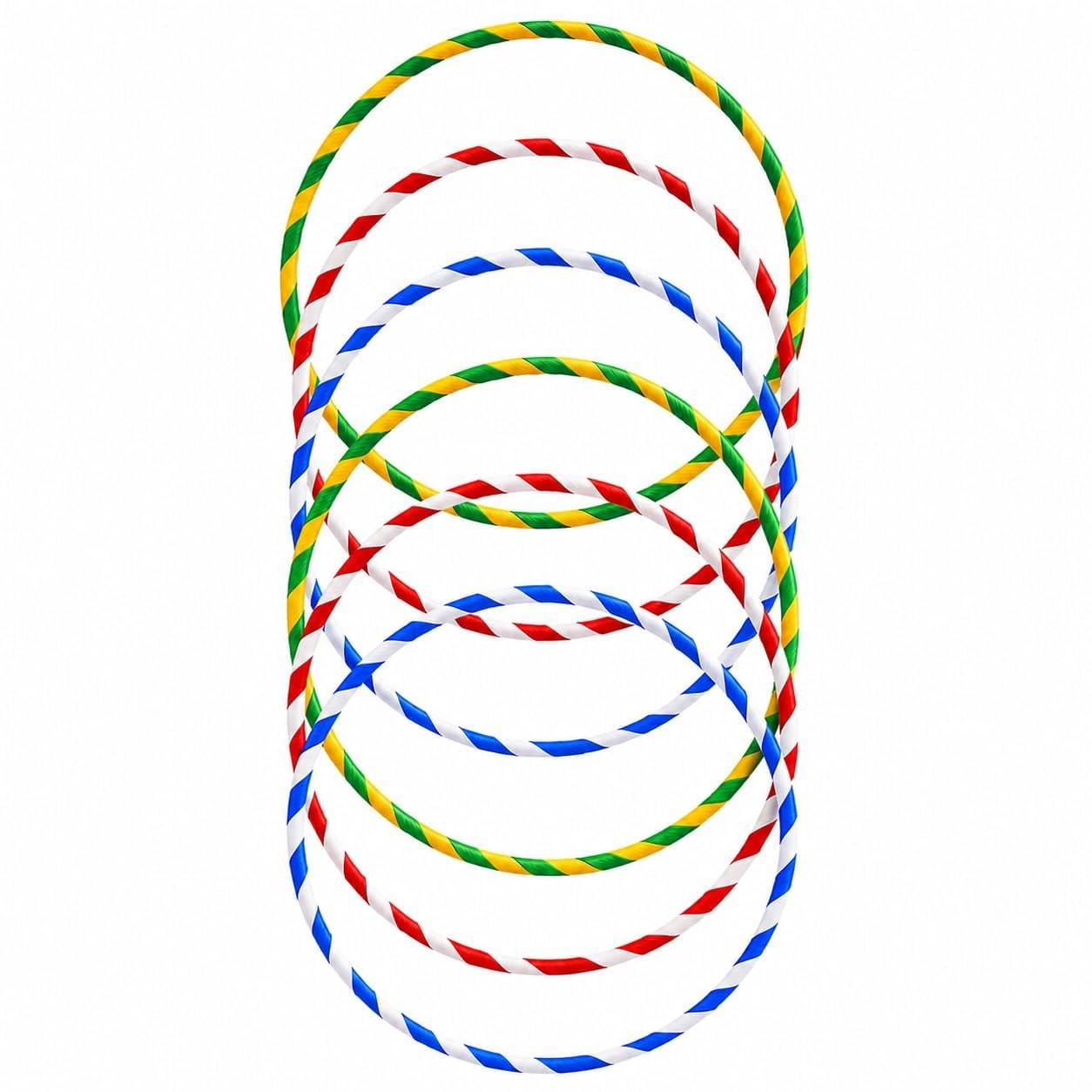 ND SPORTS Exercise Hoops, 45cm, Pack of 6 – Lightweight Plastic Fitness Hoops for Coordination, Agility, Dance and Gymnastics Training