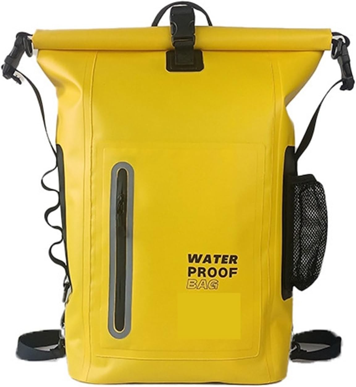 Waterproof Dry Bag Kayak Backpack Drift Swimming Large River Trekking Shoulder Beach Diving Rafting Canoeing PVC Camping(Yellow)