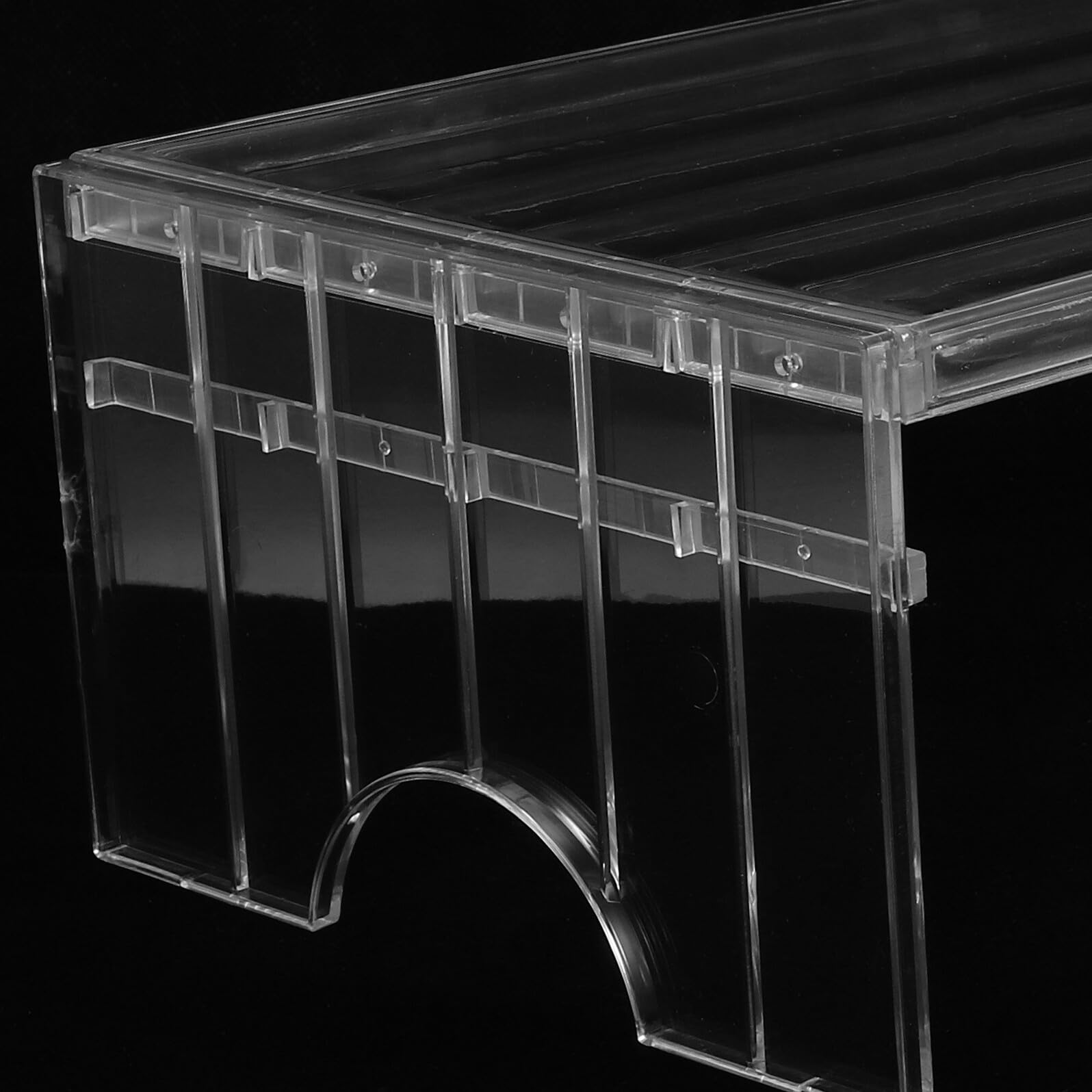 Veemoon Estante Ajustable y Apilable para Frigorífico Divisor de Almacenamiento Flexible y Extensible Organizador Modular para Congelador Despensa y Armario de Cocina Resistente y Moderno
