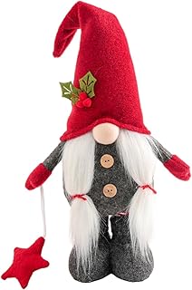 ifundom 1Pc Boneca De Natal Mini Boneca Peças Centrais De Mesa De Jantar Enfeite De Mesa Gnomos De Natal De Pelúcia Decoração De Mesa De Natal Sueco Santa Gnomo Pano De Pelúcia Boneco De