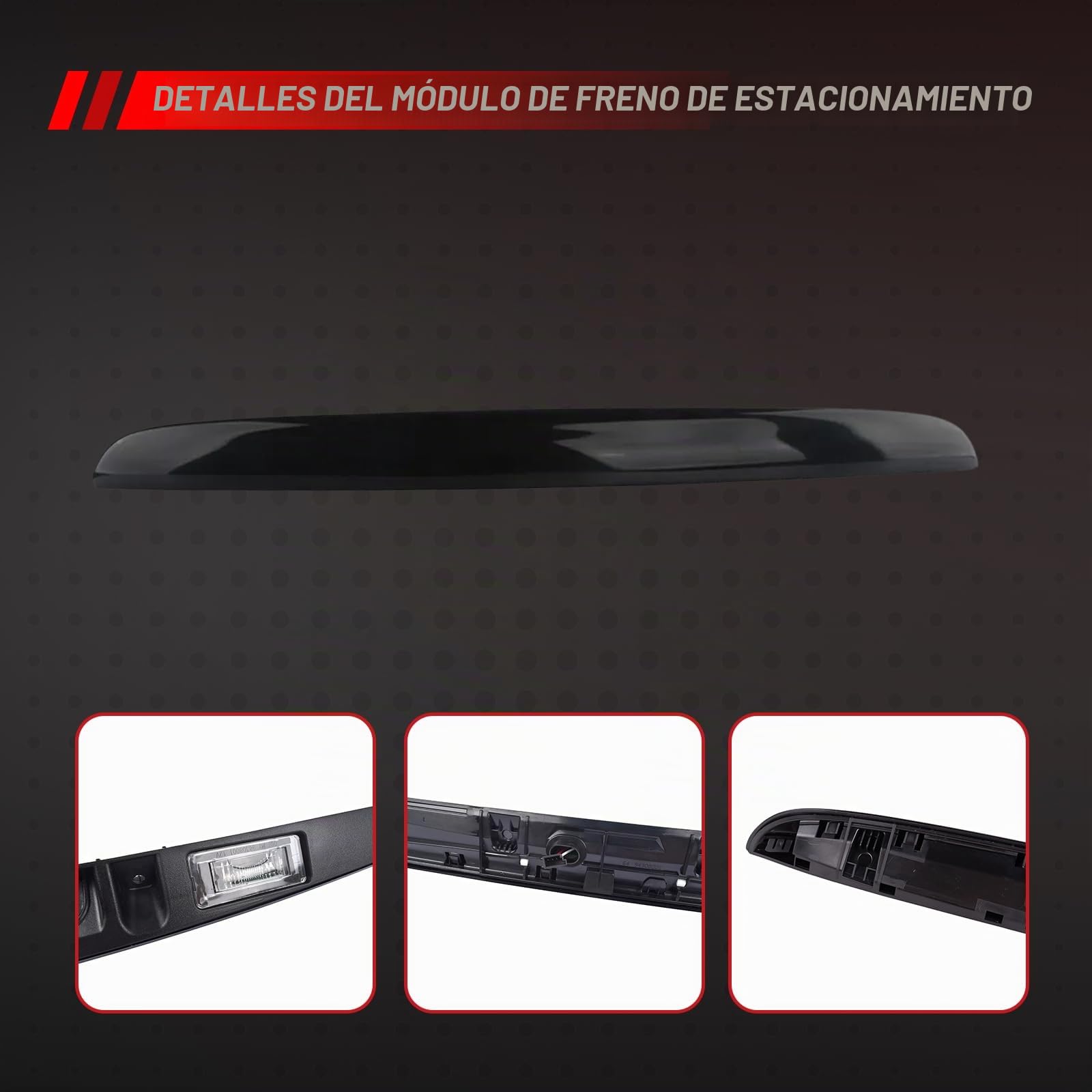 Embellecedor para maletero de coche, color negro, repuesto para M-i-n-i R56 R57 R55 R58 R59 2006-2015, accesorio de coche pieza # 51132753602 51 13 2 753 602