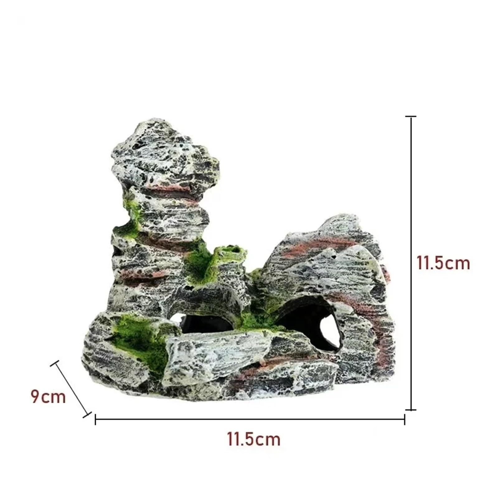 Plantas Artificiales para acuarios Decoración de Acuario Simulación Plantas acuáticas Pecera Paisaje Tanque Plantas plástico rocalla(7PCS-1)
