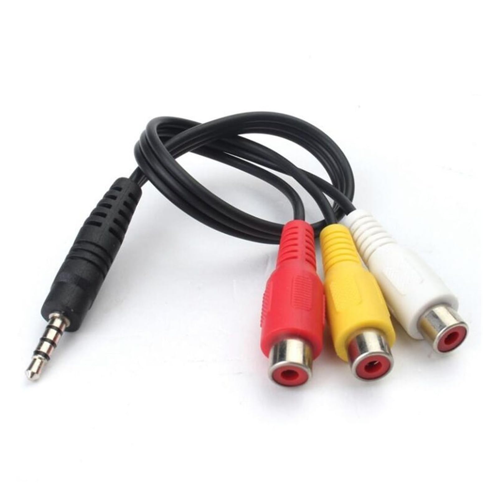 3,5 mm do 3 RCA AV Cable 4 bieguny TRRS Male to 3RCA Male Gold Plated Stereo Audio Video Cord for TV DVD Projector Camcorder 1,5 m/5ft