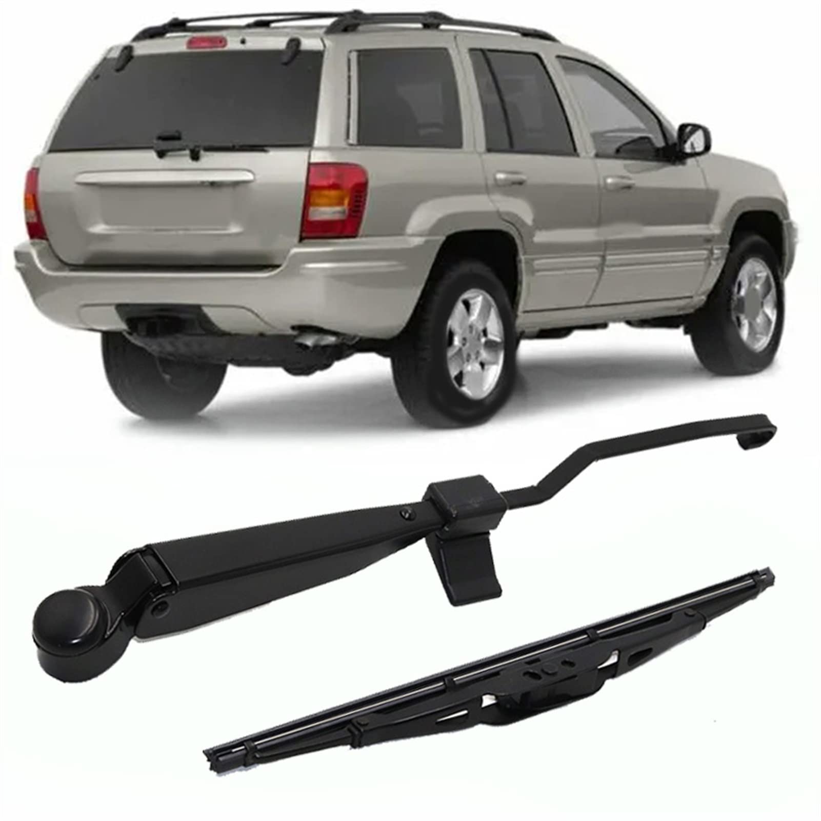 WITTSY Parti Tergicristalli 2 Pz/Set 11 "Auto Tergicristallo Posteriore Spazzole Tergicristallo Posteriore Braccio del Tergicristallo per Jeep Grand per Cherokee II 1999-2004 Parabrezza Auto Styling