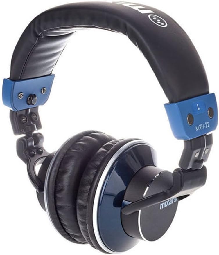 Mixars 140105001 MXH22 DJ Headphones. Auxilery, Black.