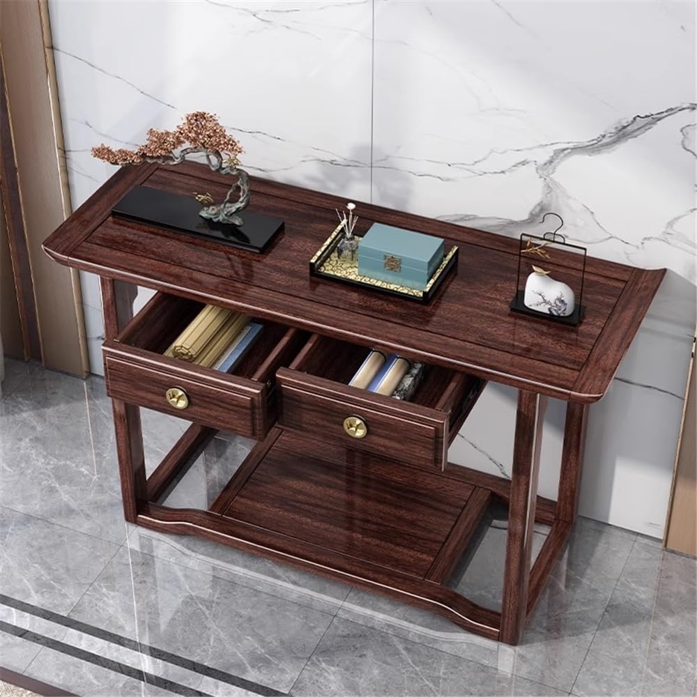 Wąski stół konsolowy Chiński stół wejściowy, szafka wejściowa w stylu retro strip case, nowoczesny do salonu do salonu