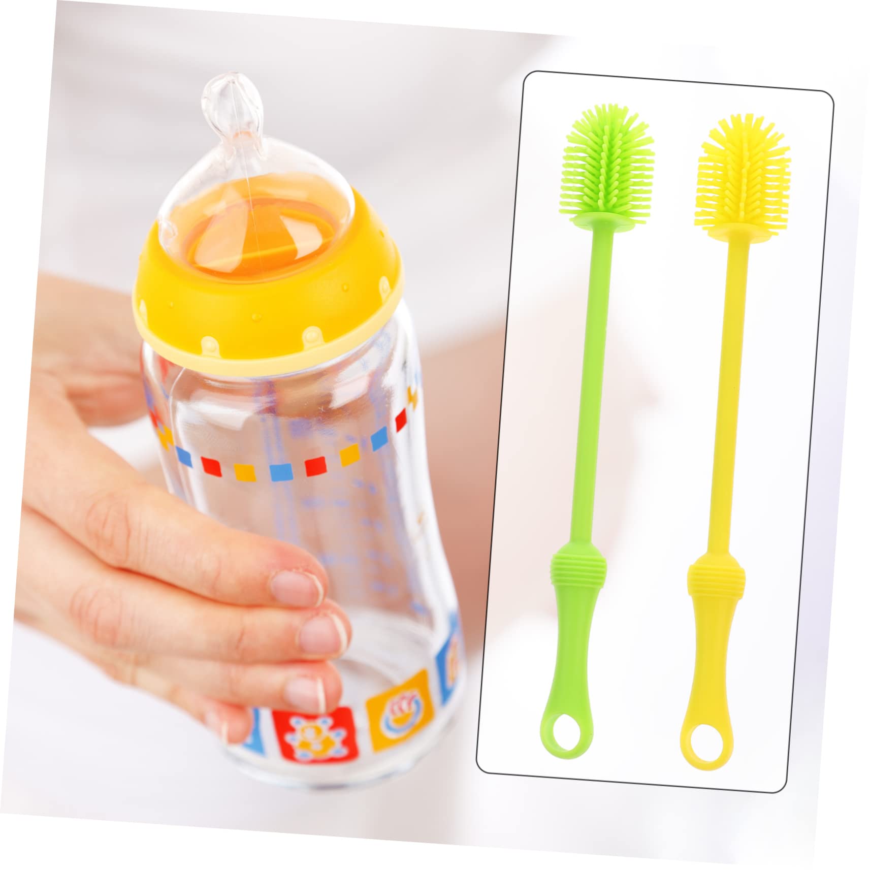 YARNOW 3 Set Per Bottiglie Siliconper Pannolini E Tazze Con Per Appenderla Profonda Morti Colori E Giallo 2 * 3