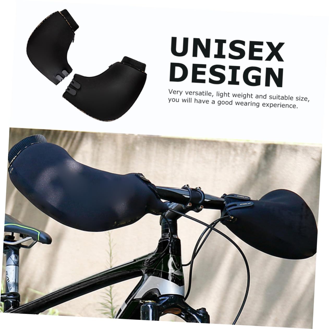 Artibetter Warme Lenkerhandschuhe für Fahrrad und Mountainbike Winddicht und Neopren und Baumwolle Unisex für Kalten Winter 1 Paar