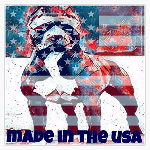 American flag inspired pitbull design! Decal Vinyl Bumper Sticker 5