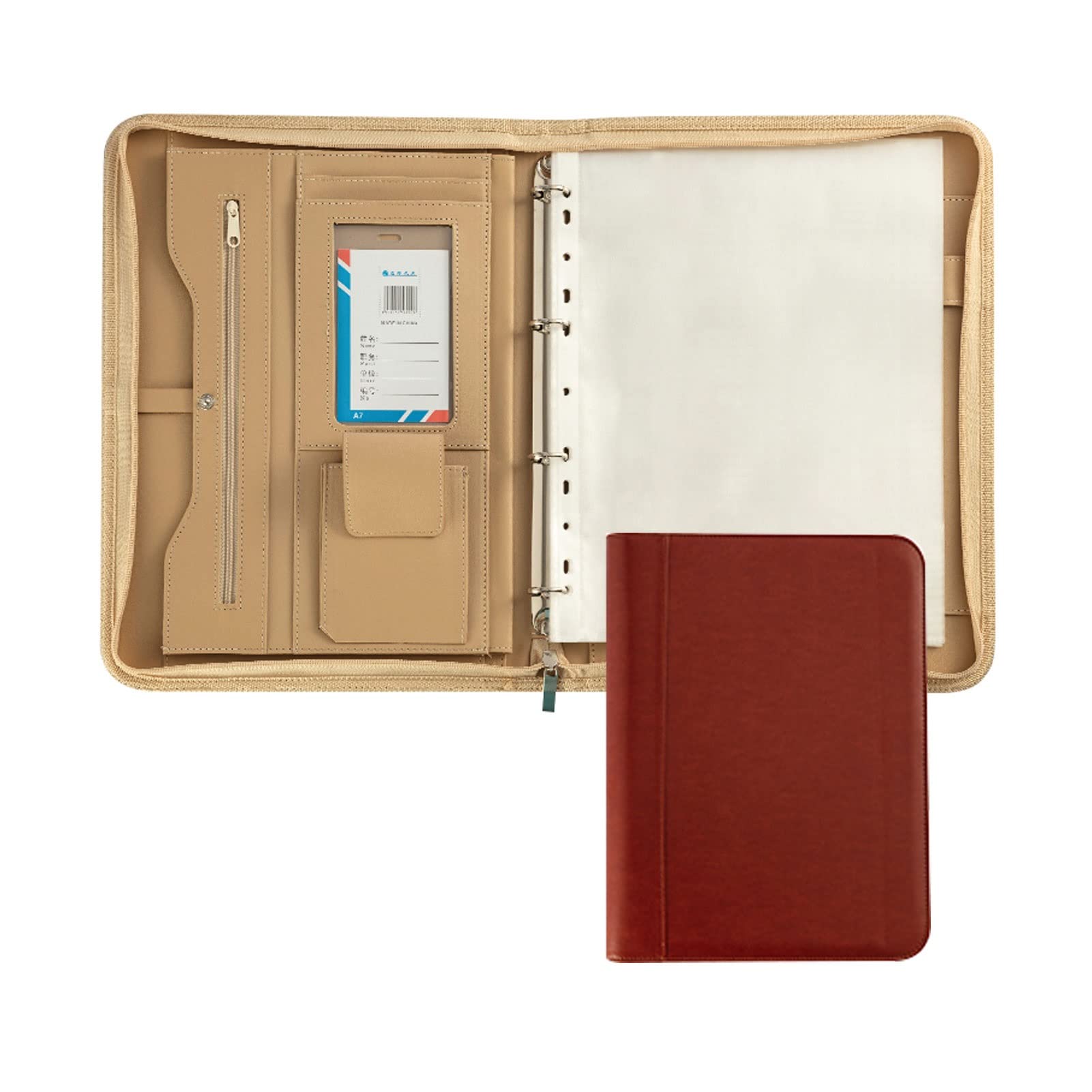 Folder classeur A4 marron pour ranger vos documents de réunion sans les froisser