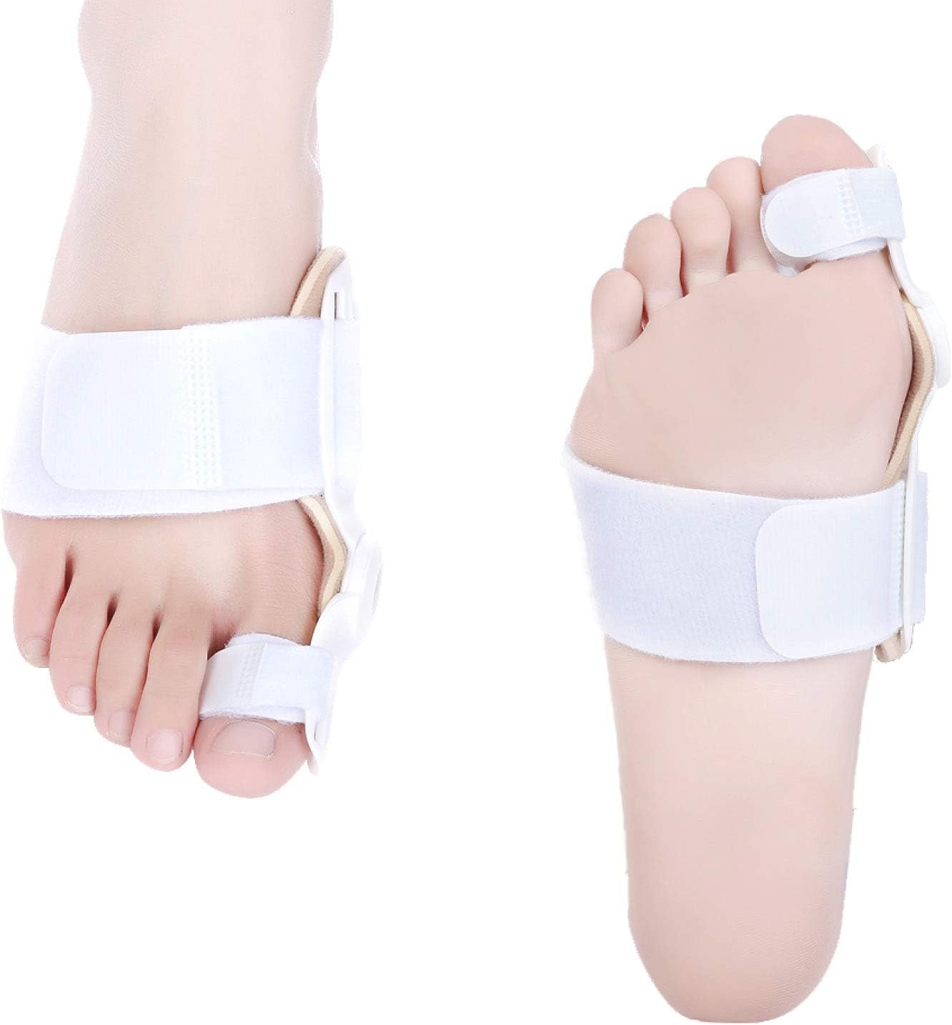 2-PACK Bunion Corrector | Universal Big Toe Straightener Regulator Protector Support | Suitable for all Foot Sizes | Perfect Spacer for Support, Relief, Day & Night