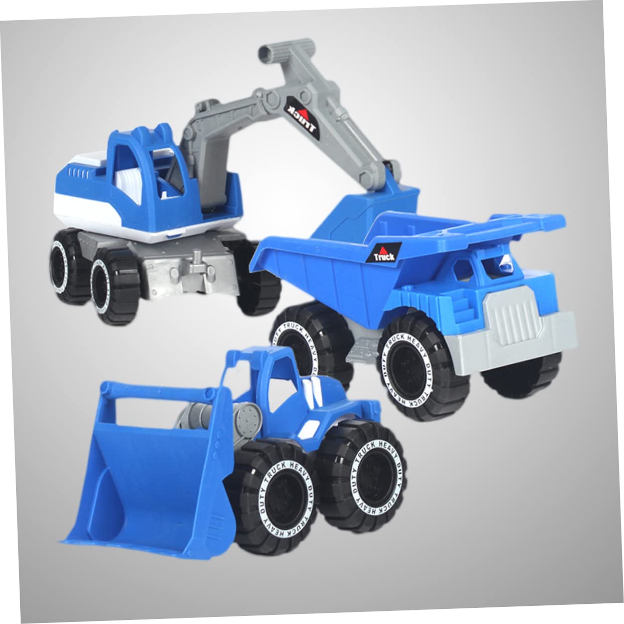iplusmile Fiesta Verano Camión Excavadora de Juguete 3 Piezas Azul Plástico